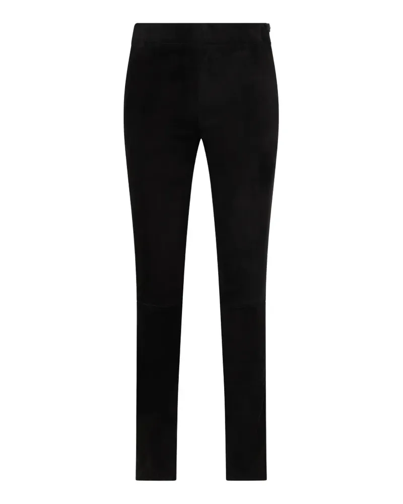 MOORER Hose mit schmalem Schnitt - Schwarz Schwarz