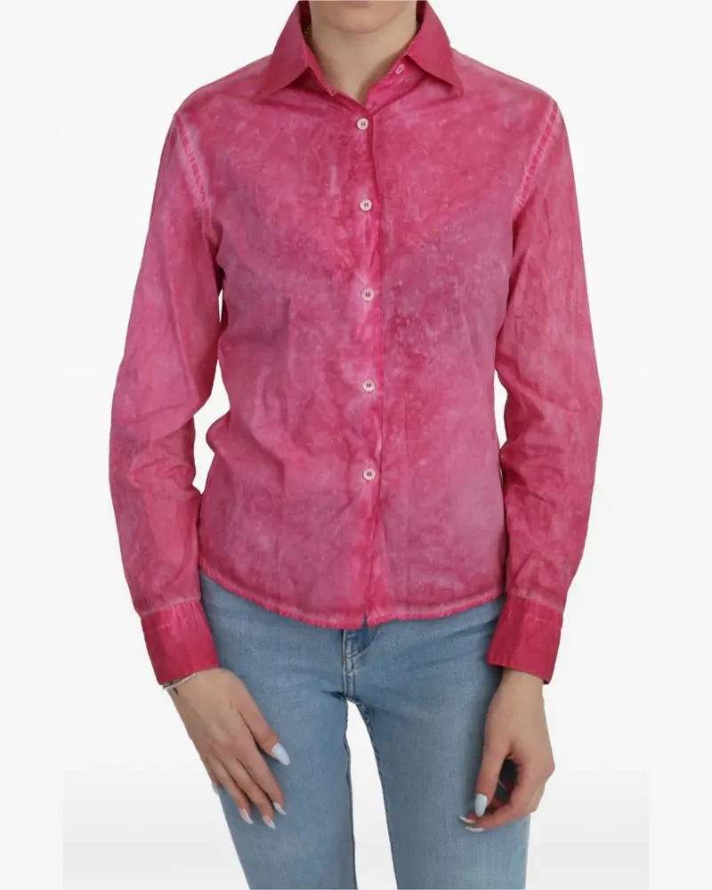 Ermanno Scervino Hemd mit Batikmuster - Rosa Rosa