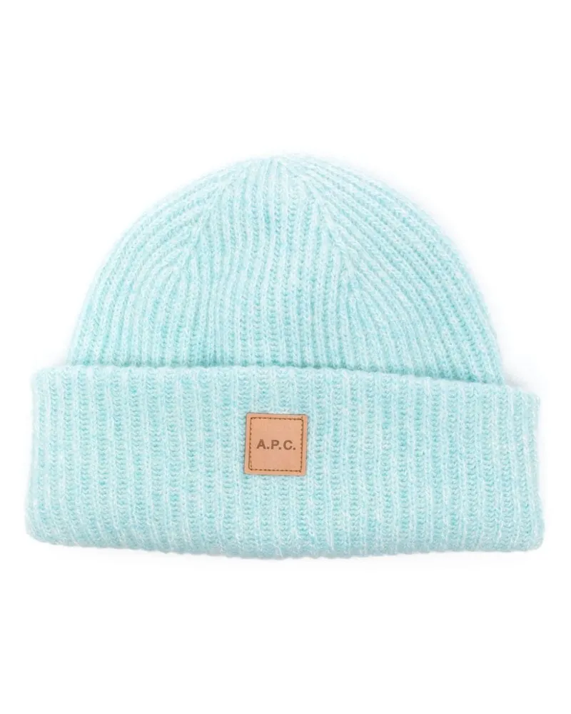 A.P.C. Michele Beanie - Blau Blau