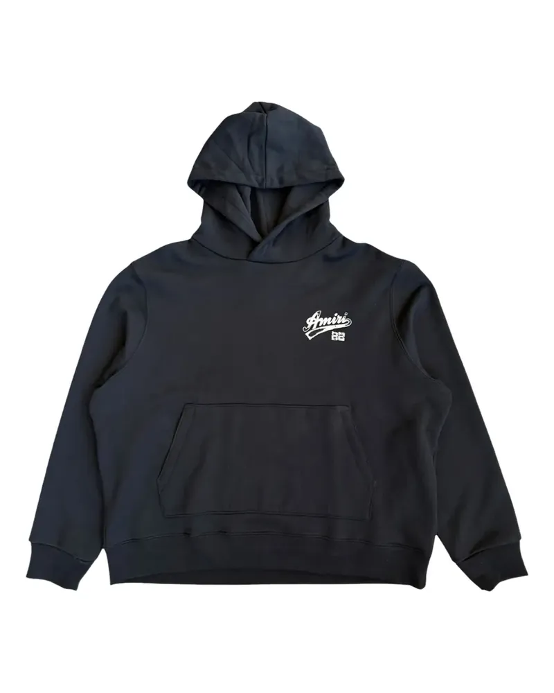 Amiri Hoodie in Distressed-Optik - Schwarz Schwarz