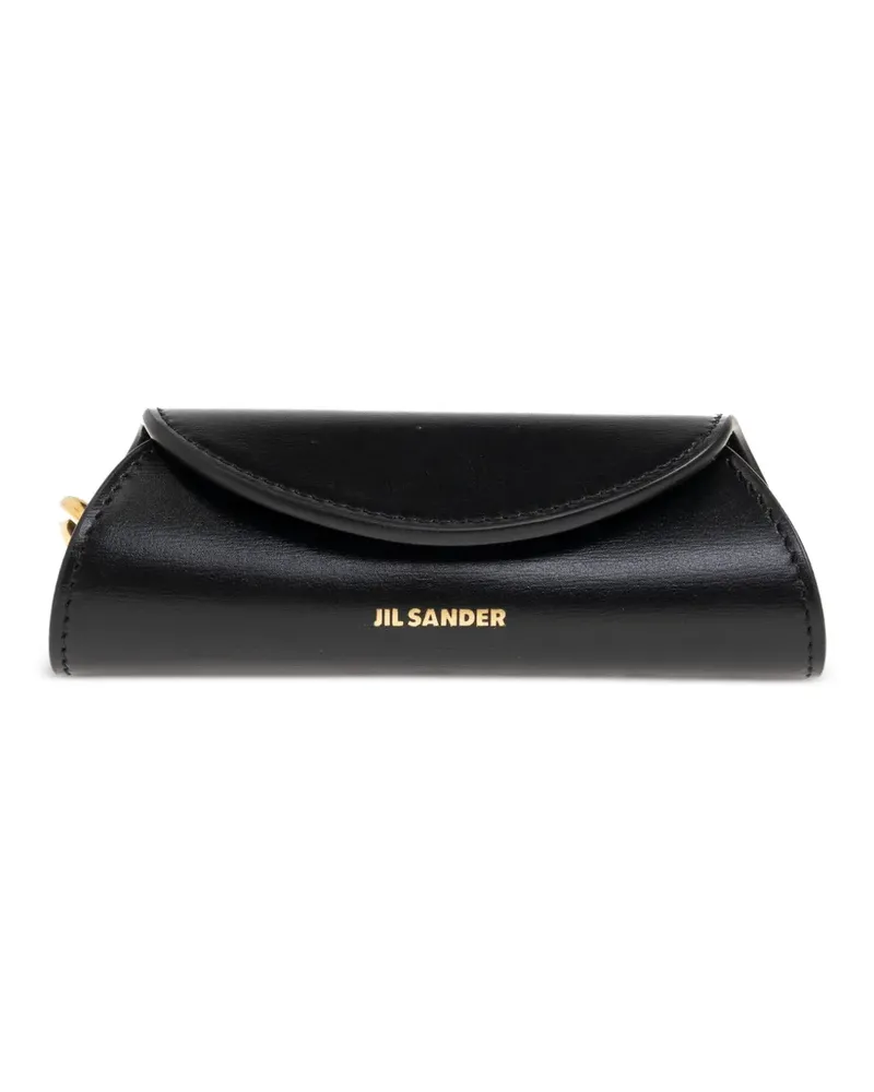 Jil Sander leather keyring - Schwarz Schwarz