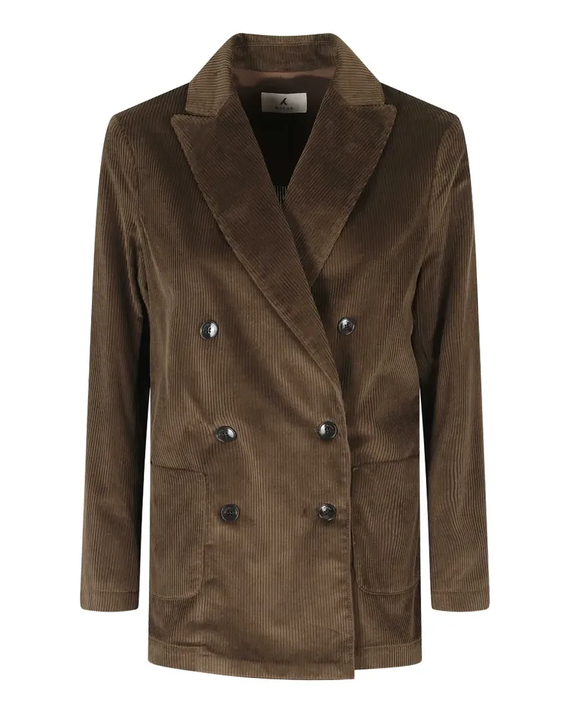 MYTHS double-breasted corduroy blazer - Braun Braun