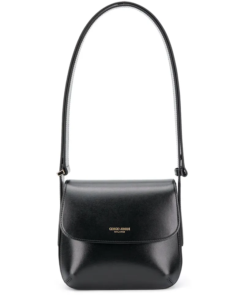 Giorgio Armani Schultertasche mit Logo - Schwarz Schwarz