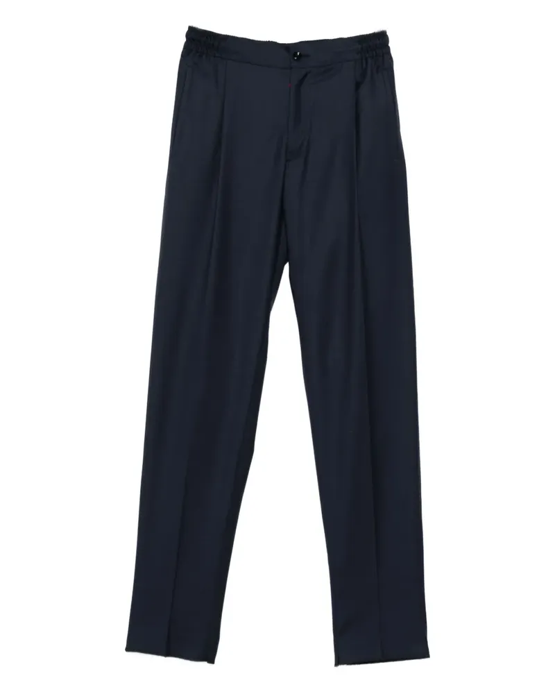 Kiton elasticated-waist trousers - Blau Blau