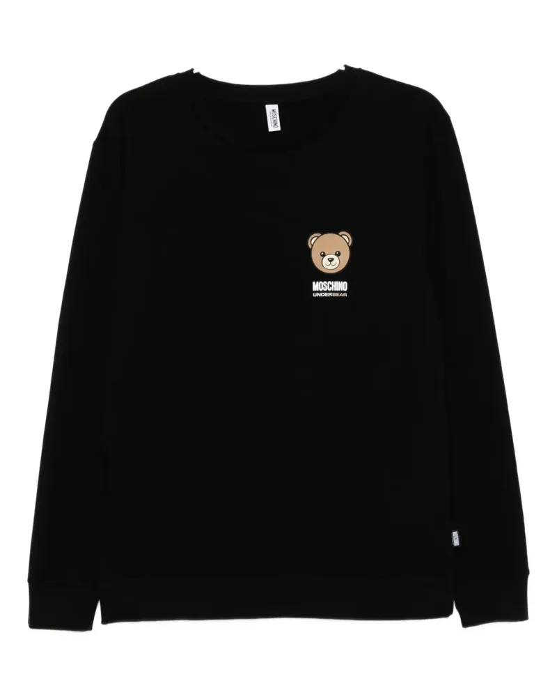 Moschino teddy-print pajama set - Schwarz Schwarz