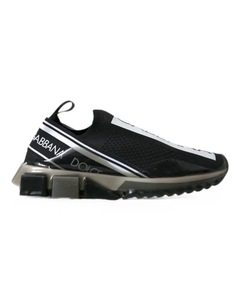 Dolce & Gabbana Sorrento Sneakers mit Logo-Print - Schwarz Schwarz