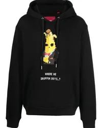 Mostly Heard Rarely Seen Hoodie mit "Where we Droppin"-Print Schwarz