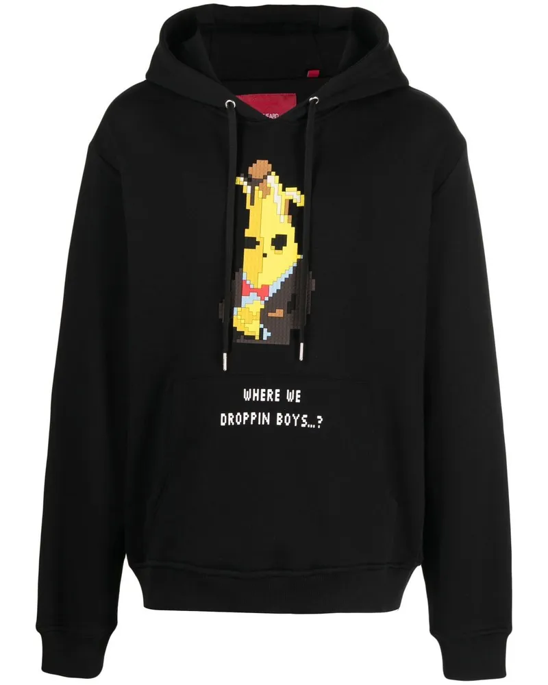 Mostly Heard Rarely Seen Hoodie mit "Where we Droppin"-Print - Schwarz Schwarz
