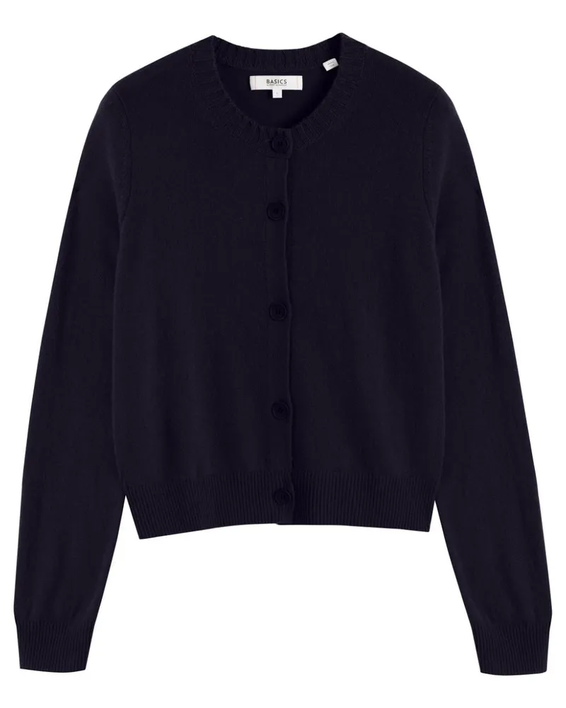 Chinti & Parker Cardigan mit rundem Ausschnitt - Blau Blau