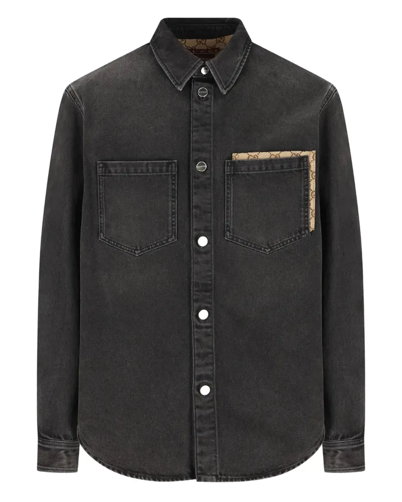 Gucci pocket button shirt - Schwarz Schwarz