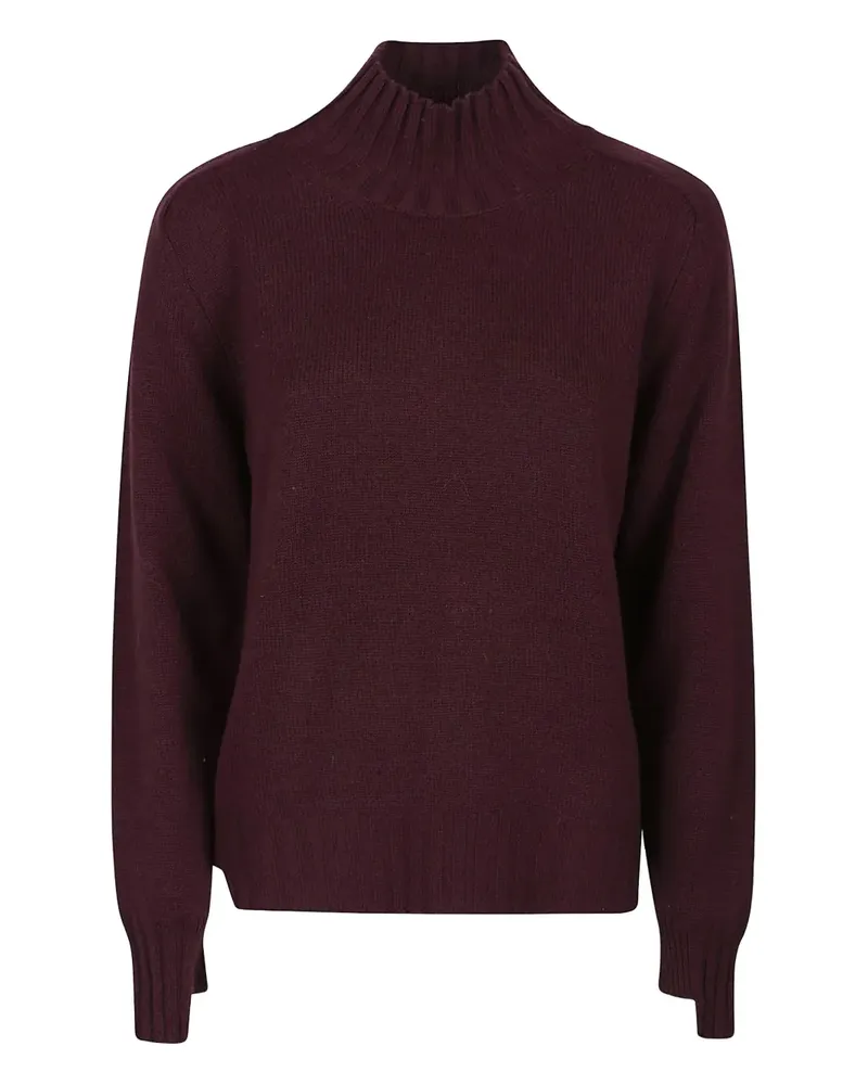 Canessa Kaschmirpullover mit Stehkragen - Rot Rot