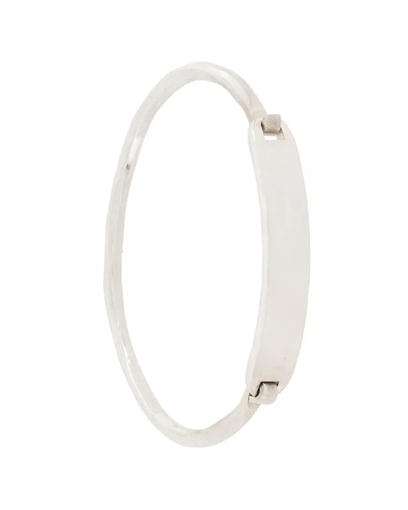 WERKSTATT:MÜNCHEN Armband mit Totenkopf - Metallic Metallic