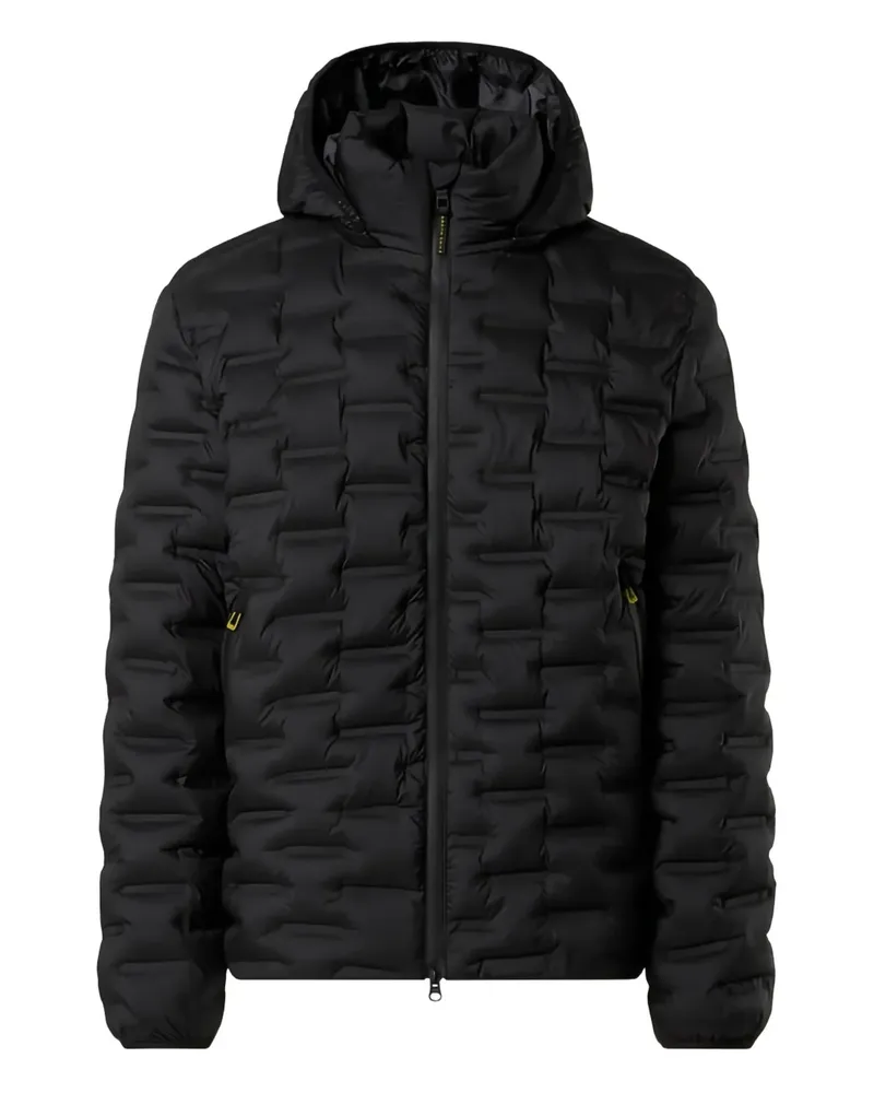 North Sails Laser hooded quilted jacket - Schwarz Schwarz