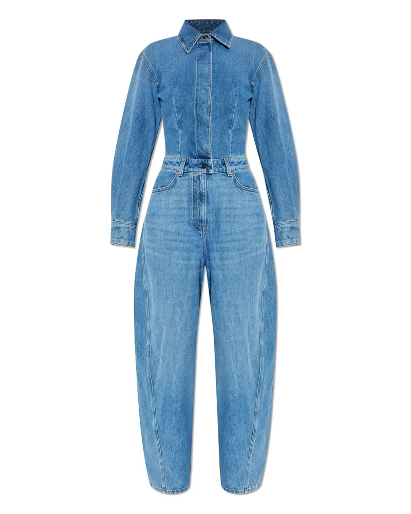 Givenchy Jeans-Jumpsuit mit Hemdkragen - Blau Blau
