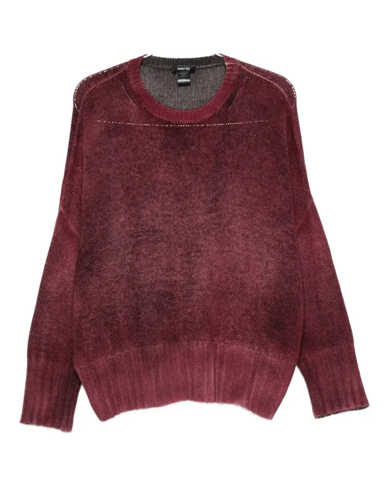 Avant Toi faded-effect sweater - Rot Rot