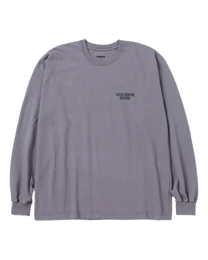 Neighborhood Langarmshirt mit Rundhalsausschnitt - Grau Grau