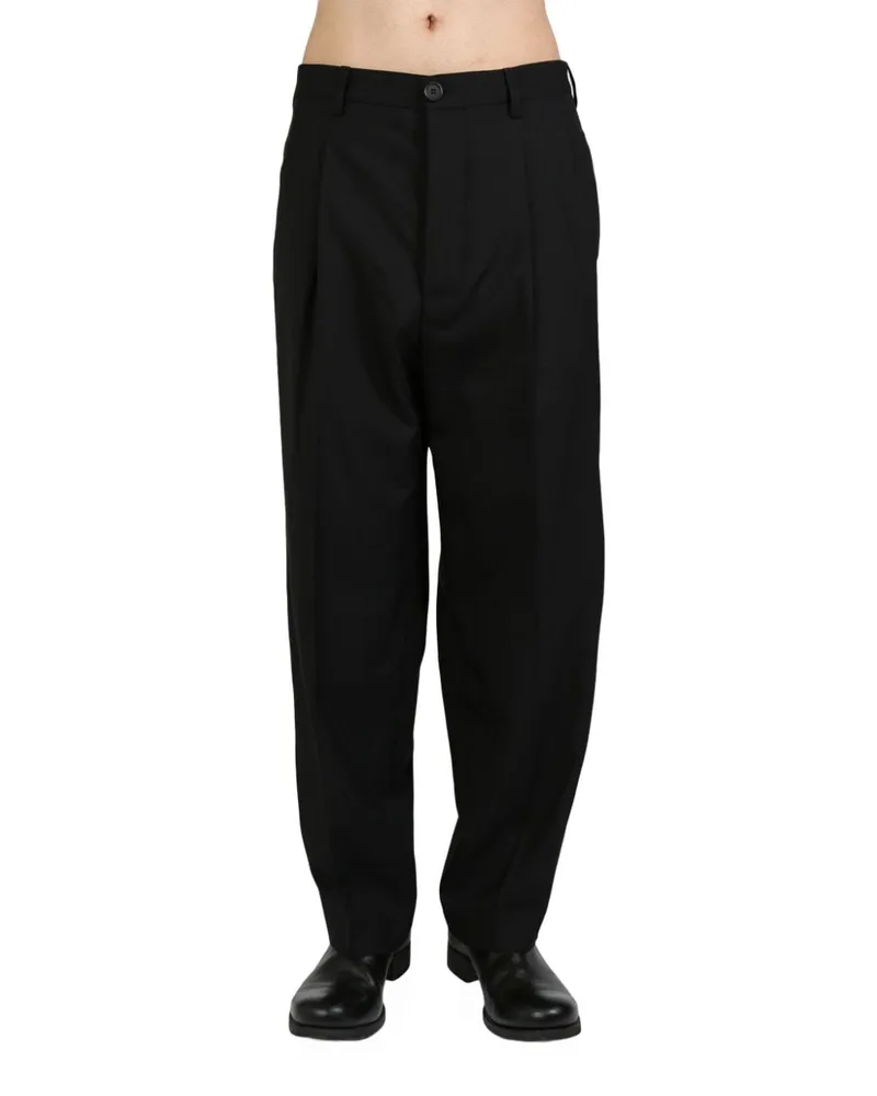 Marni wool straight-leg trousers - Schwarz Schwarz