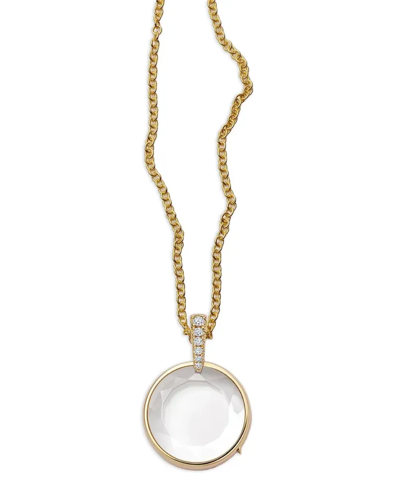 Loquet Lyra Halskette mit Diamant - Gold Gold
