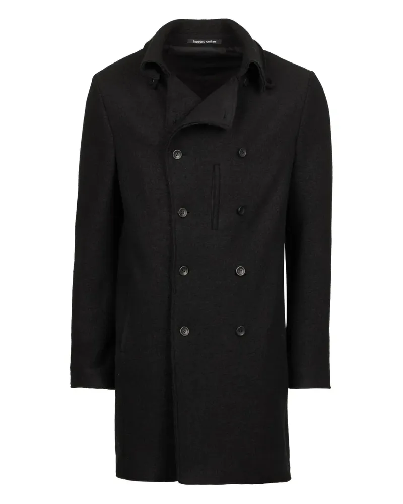 Hannes Roether double-breasted coat - Schwarz Schwarz