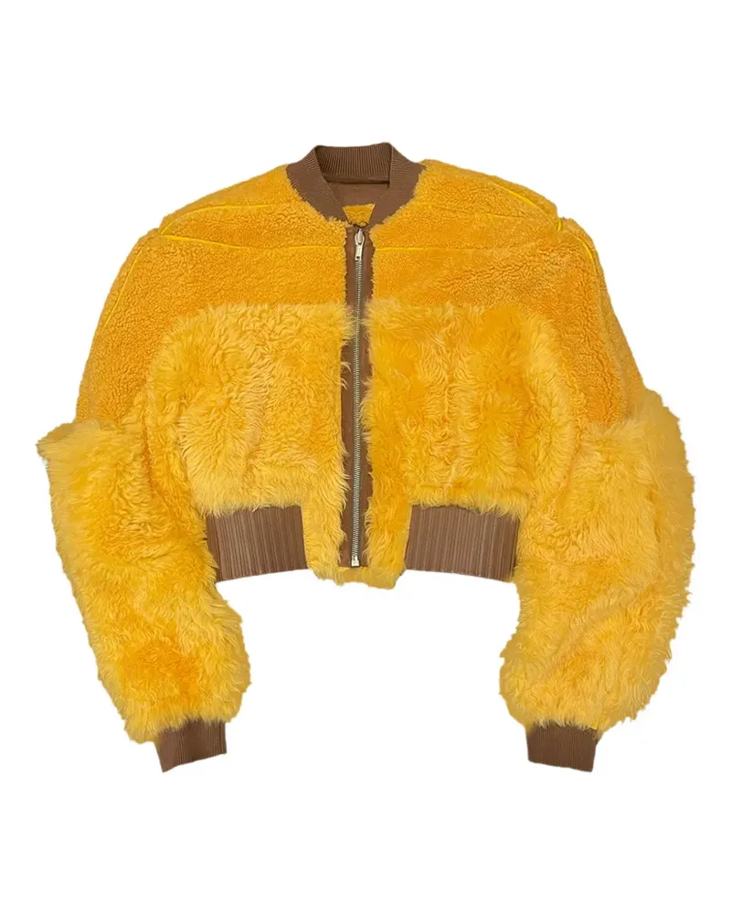 Rick Owens Bomberjacke aus Shearling - Gelb Gelb