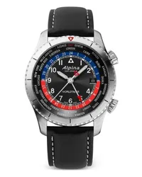 Alpina Watches Startimer Pilot Quartz Worldtimer 41mm Schwarz