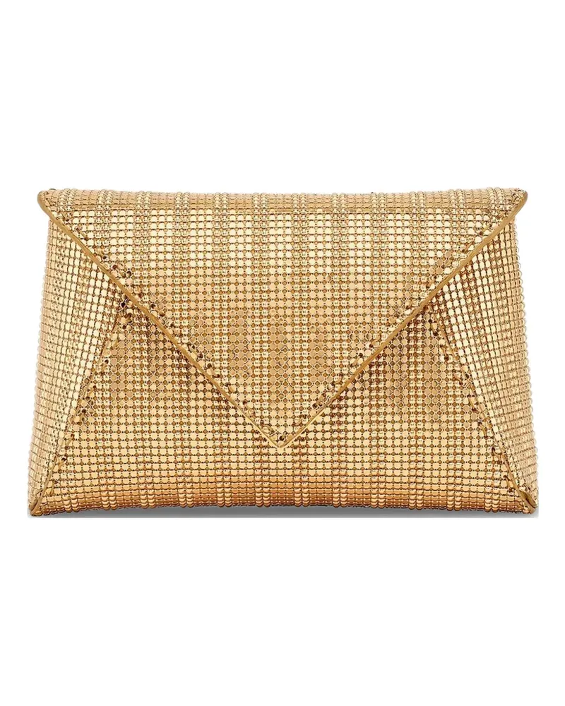 Tyler Ellis small Lee 'Pouchet' chainmail clutch bag - Gold Gold