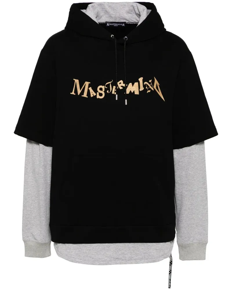 Mastermind World Hoodie mit Logo-Print - Schwarz Schwarz