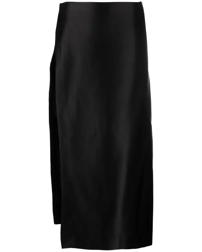 The Row Kanita Seidenrock - Schwarz Schwarz