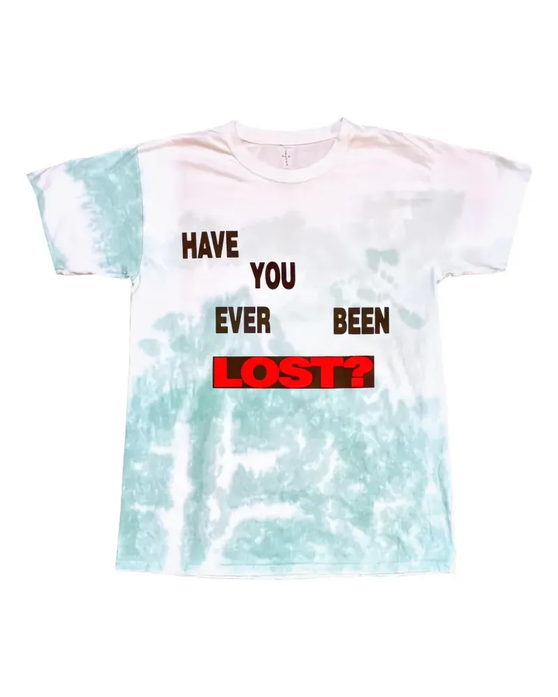 Travis Scott Live at the Gate T-Shirt mit Batikmuster - Weiß Weiß