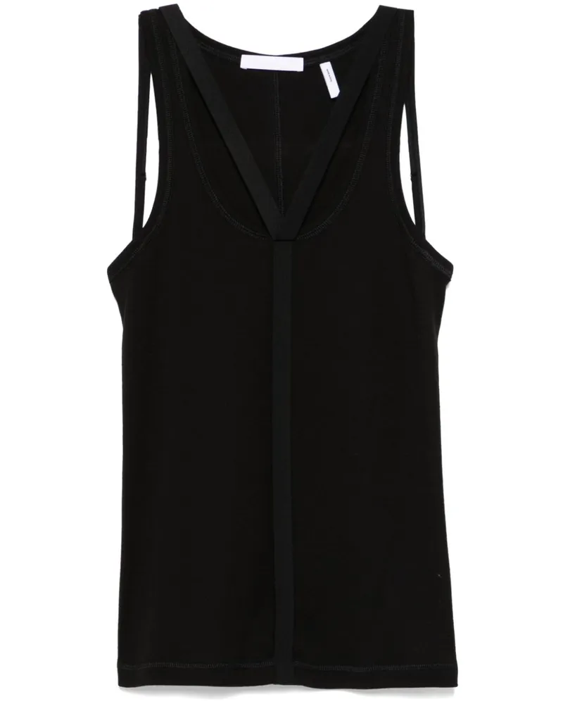Helmut Lang Strap Racer Tanktop - Schwarz Schwarz