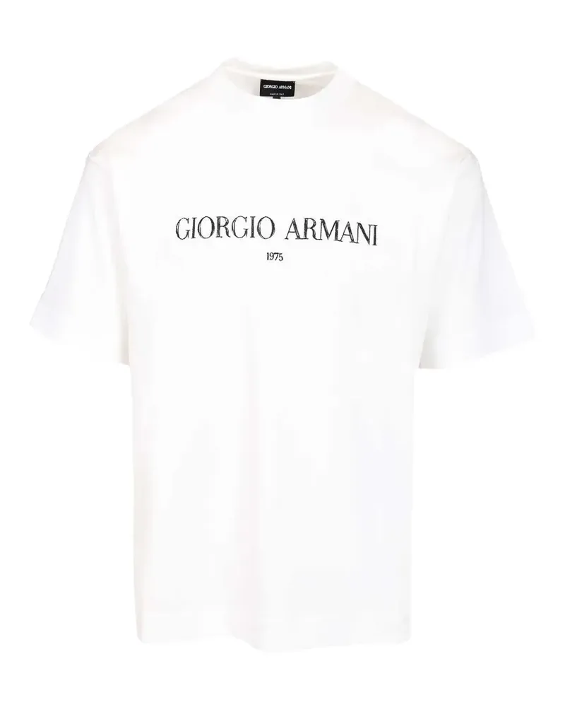 Giorgio Armani logo-print t-shirt - Weiß Weiß
