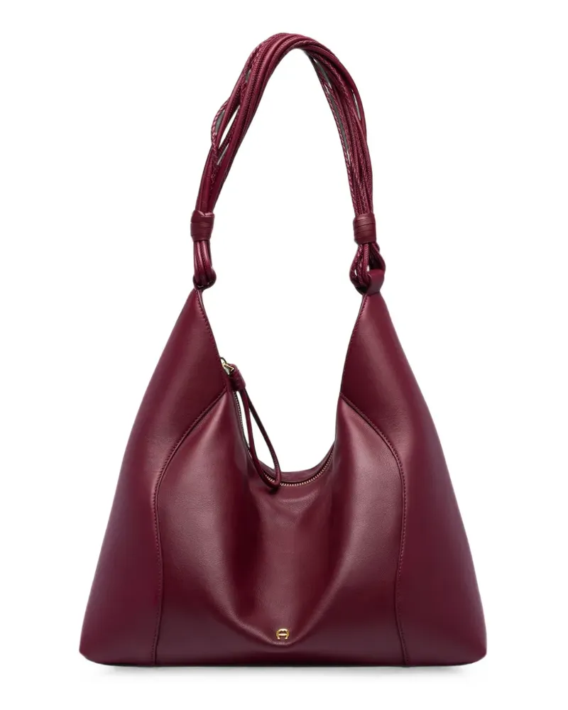 Aigner large Giara leather shoulder bag - Rot Rot