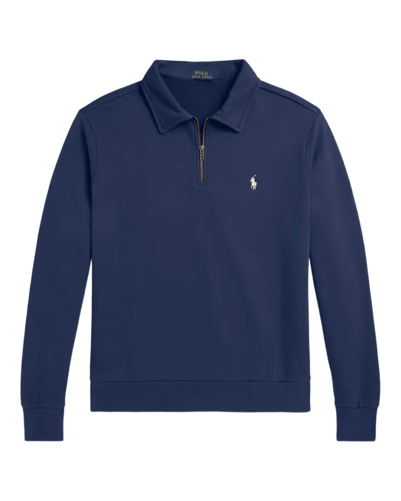 Ralph Lauren Sweatshirt mit Fleece-Kragen - Blau Blau