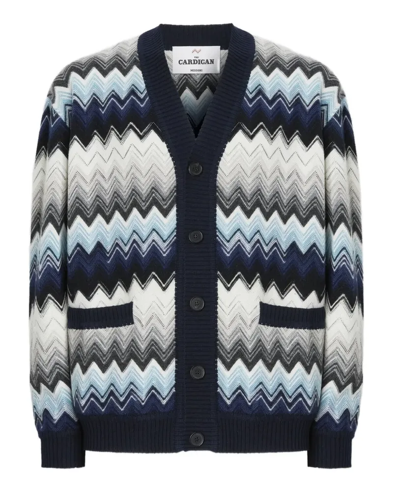Missoni Cardigan mit Zickzackmuster - Schwarz Schwarz