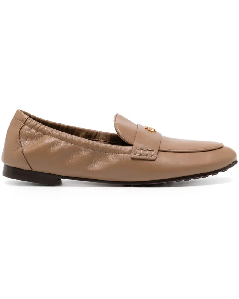 Tory Burch Loafer mit Logo-Schild - Braun Braun