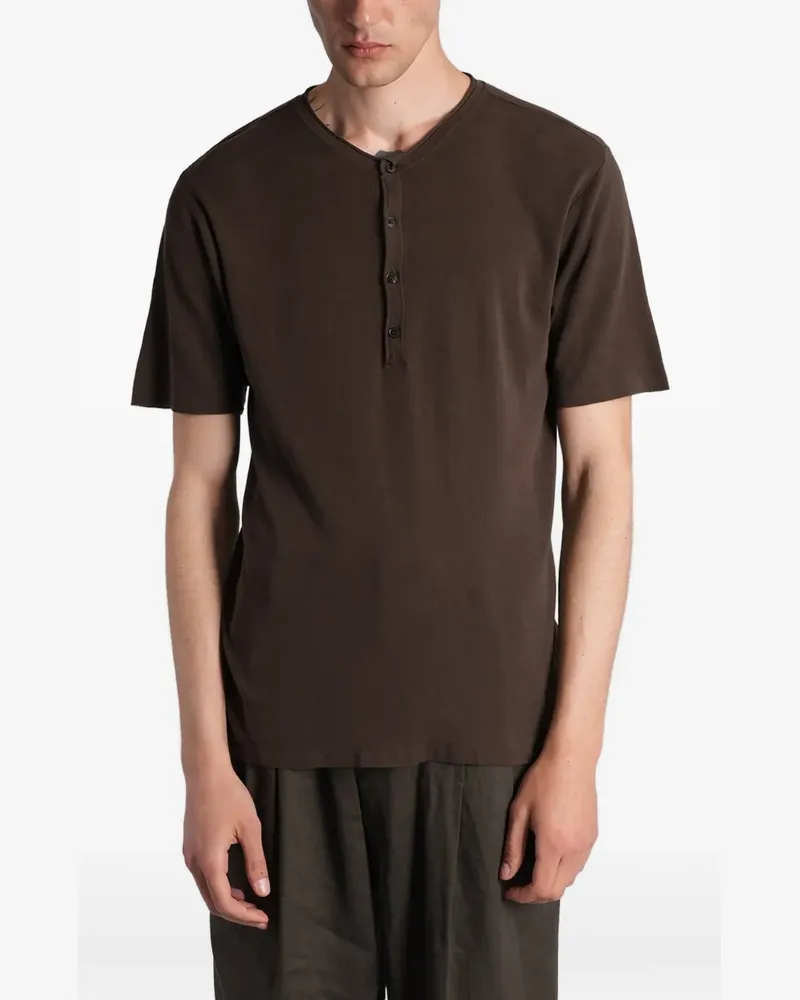 Roberto Collina Klassisches T-Shirt - Braun Braun