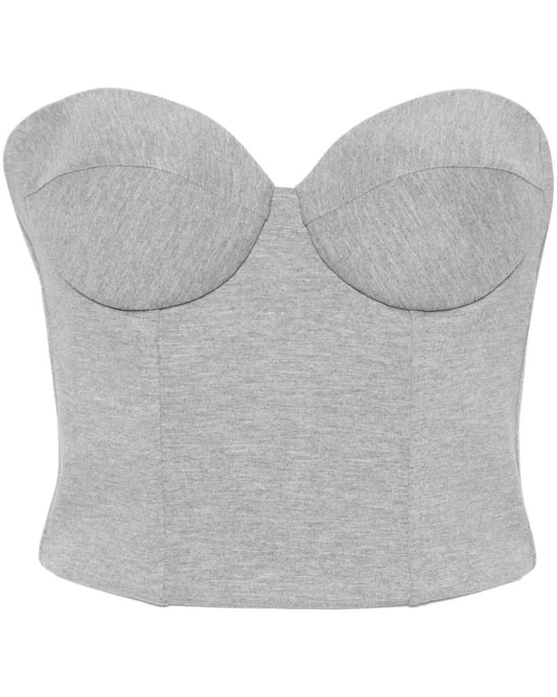 Giuseppe di Morabito Cropped-Corsage - Grau Grau