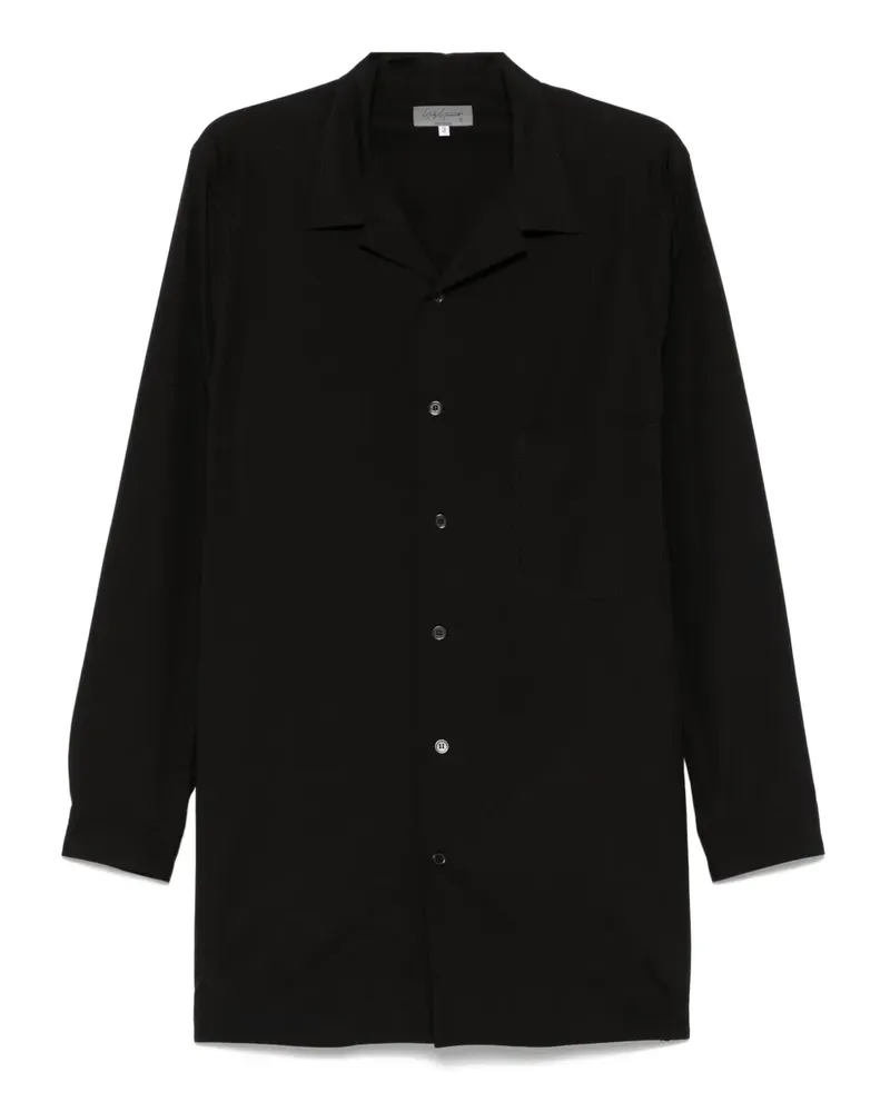 Yohji Yamamoto Klassisches Hemd - Schwarz Schwarz