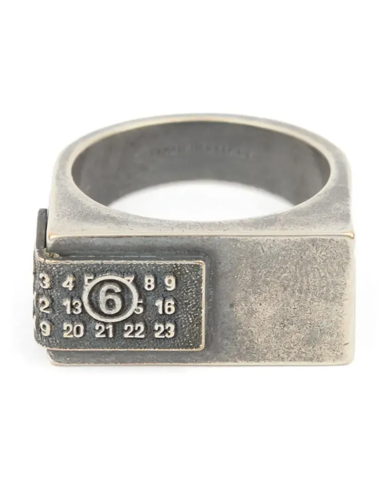 Maison Margiela Ring mit Nummern - Silber Silber