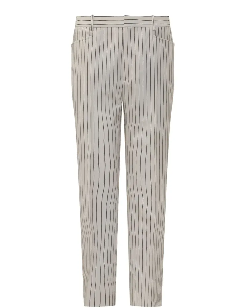 Tom Ford Hose mit Nadelstreifen - Weiß Weiß