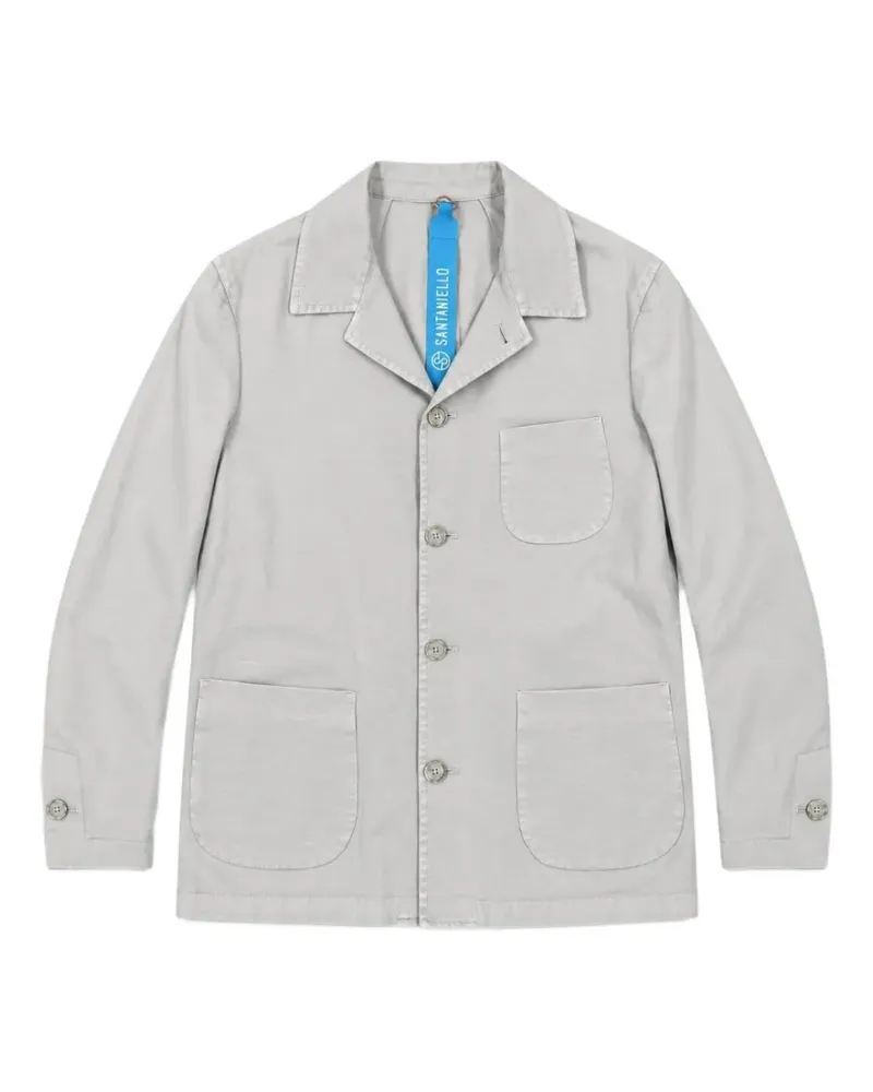 Biagio Santaniello Einreihiger Zagara Blazer - Grau Grau