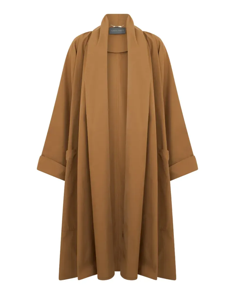 Alberta Ferretti oversized coat - Braun Braun