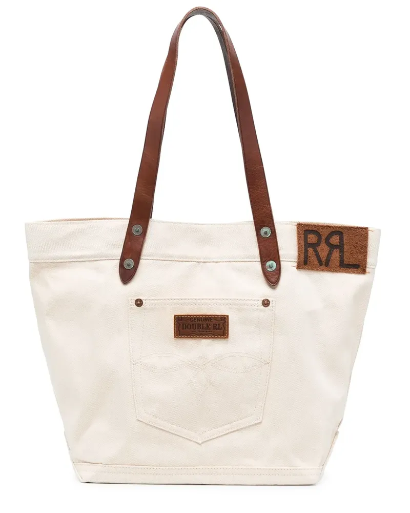 Ralph Lauren Shopper im Jeans-Look - Nude Nude