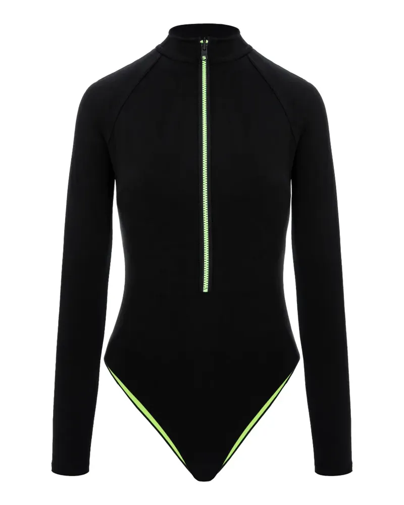 Noire Swimwear long-sleeve swimsuit - Schwarz Schwarz