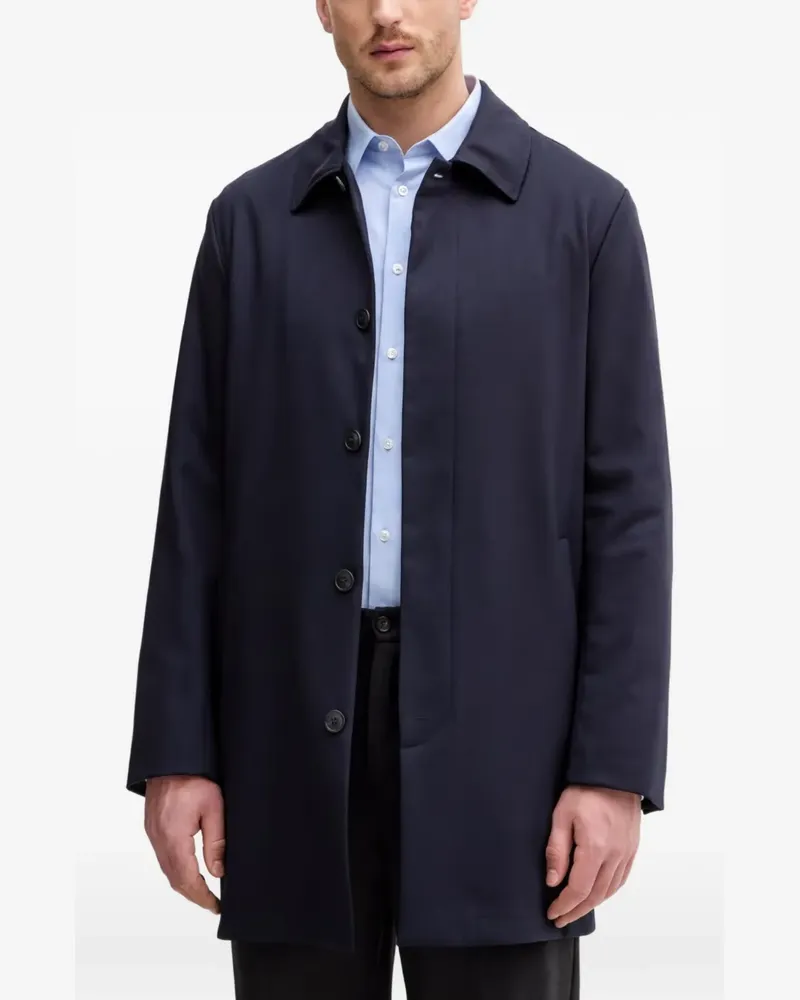 Trussardi Mantel mit Kragen - Blau Blau