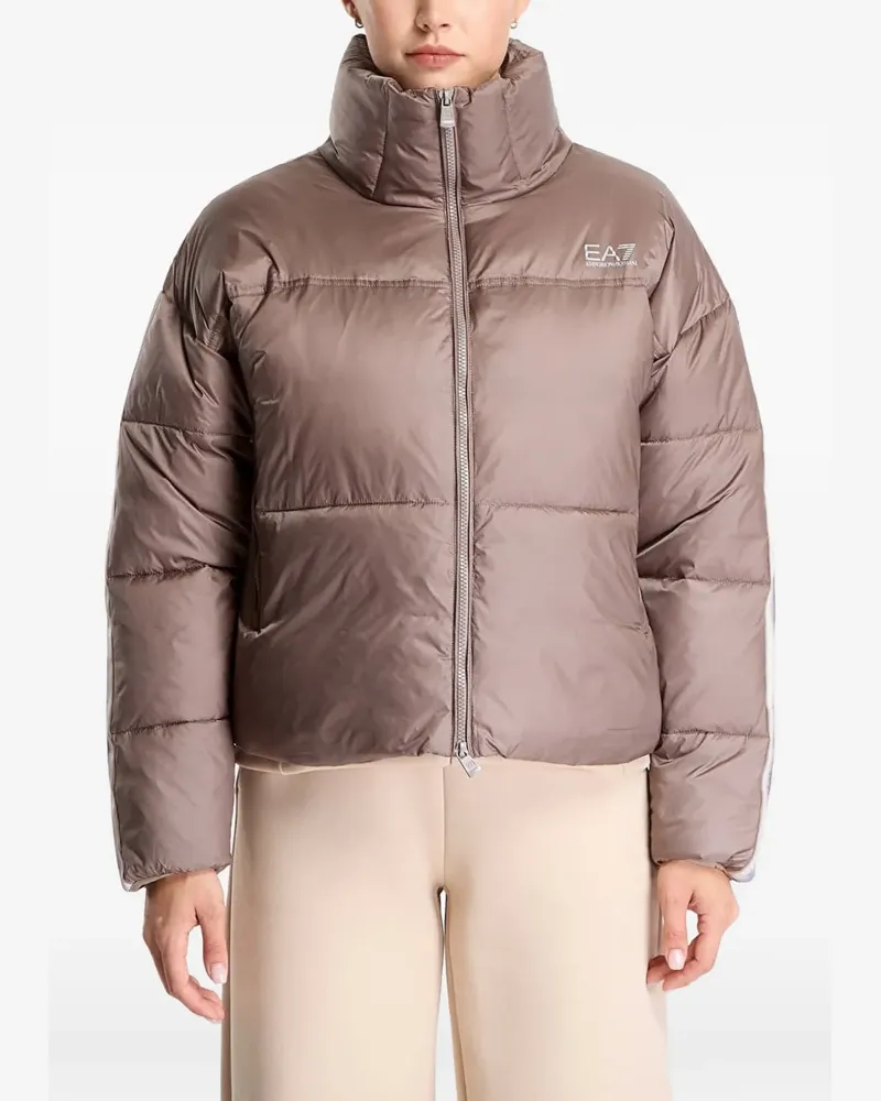 EA7 Wattierte Natural Ventus 7 Bomberjacke - Grau Grau