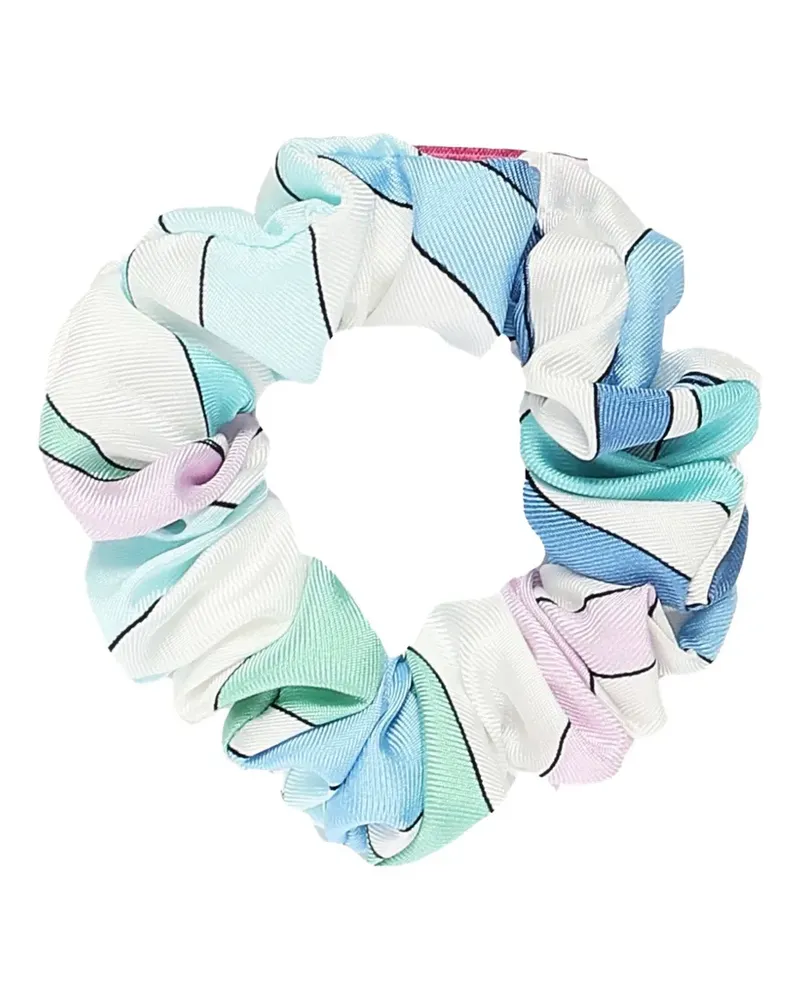 Emilio Pucci Haargummi aus Seide - Blau Blau