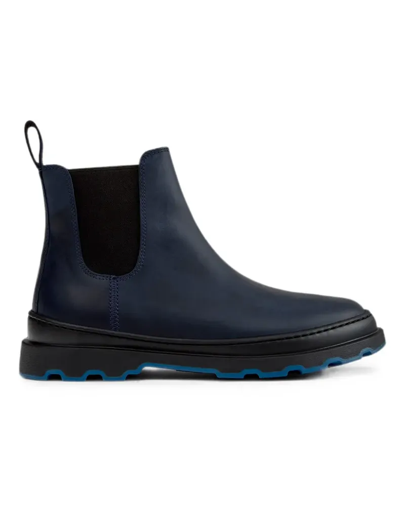 Camper Brutus+ Stiefeletten aus Nubukleder - Blau Blau