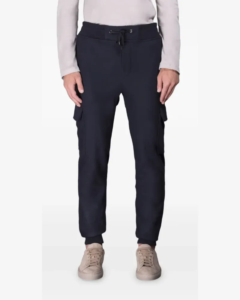 MOORER Jogginghose mit aufgesetzten Taschen - Blau Blau