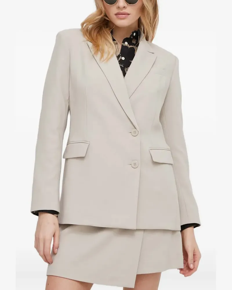 DKNY buttoned pocket blazer - Nude Nude